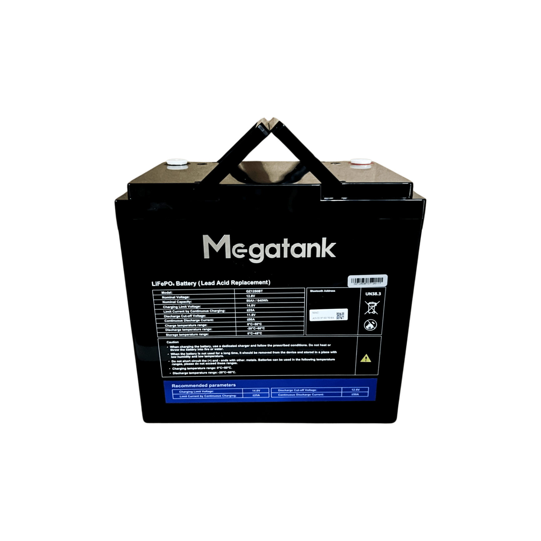 LiFePo4 акумулятор 12В 50А*год (600 Вт*год) для UPS / ДБЖ, батарея LiFePo4 Megatank 12V 50Ah, MEGATANK